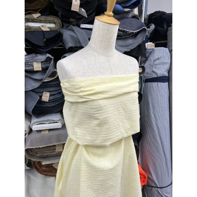 画像8: 生地：綿100％サークルカットジャガード（黄色）