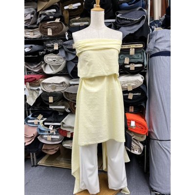 画像9: 生地：綿100％サークルカットジャガード（黄色）