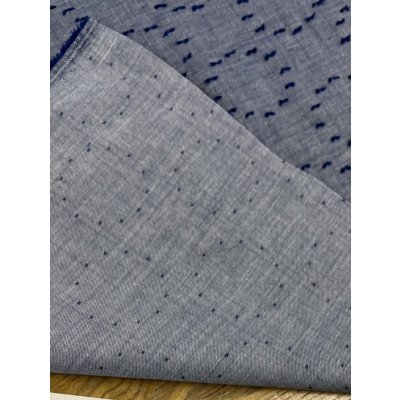 画像3: 生地：綿100％サークルカットジャガード（デニムブルー）