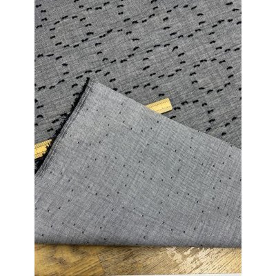 画像3: 生地：綿100％サークルカットジャガード（黒）