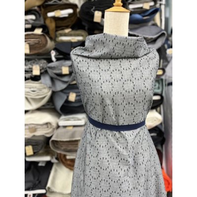 画像8: 生地：綿100％サークルカットジャガード（黒）