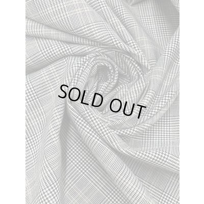 画像6: 生地：裏微起毛グレンチェック柄ポリストレッチ（黒／白）イエローライン