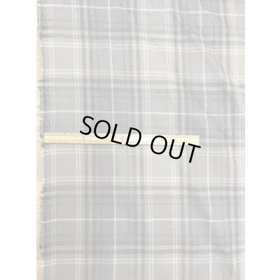 画像1: 生地：チェック織り薄手ウール（ベージュ）