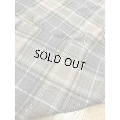 画像3: 生地：チェック織り薄手ウール（ベージュ）