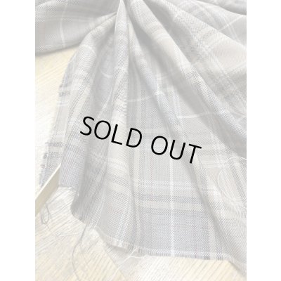 画像5: 生地：チェック織り薄手ウール（ベージュ）