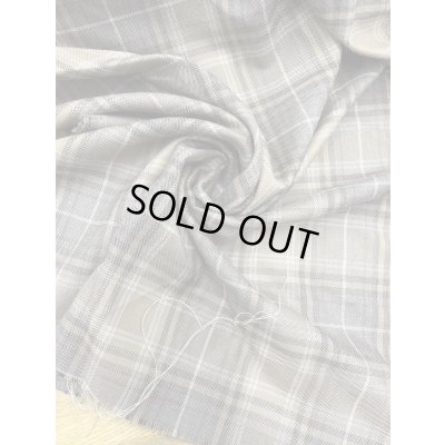 画像6: 生地：チェック織り薄手ウール（ベージュ）