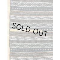 生地：ネイティブボーダー柄ウール（グリーン茶）