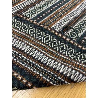 画像3: 生地：ネイティブボーダー柄ウール（グリーン茶）