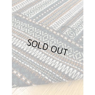 画像3: 生地：ネイティブボーダー柄ウール（グリーン茶）