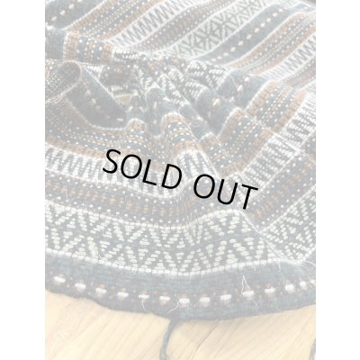 画像5: 生地：ネイティブボーダー柄ウール（グリーン茶）