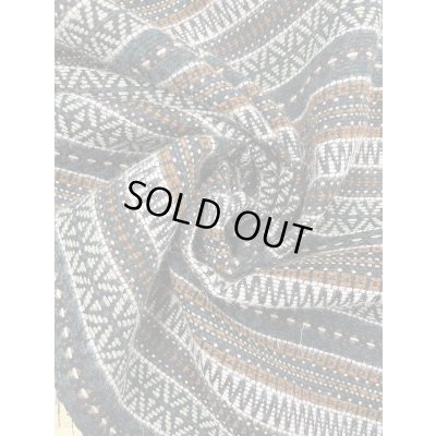 画像6: 生地：ネイティブボーダー柄ウール（グリーン茶）