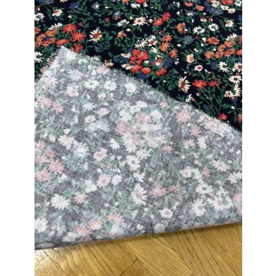 画像3: 生地：綿100％アリッサム柄コットン（紺）