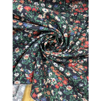 画像6: 生地：綿100％アリッサム柄コットン（紺）