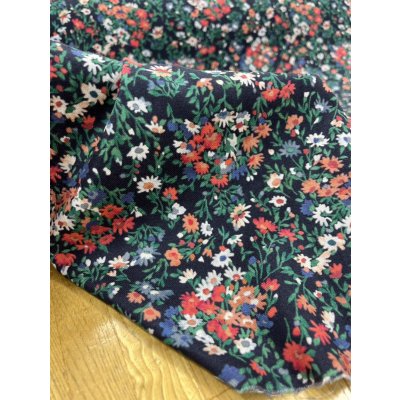 画像7: 生地：綿100％アリッサム柄コットン（紺）