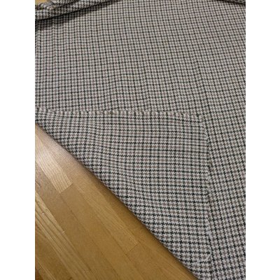 画像4: 生地： ３配色千鳥格子チェックのツイード（生成／オリーブ／茶）