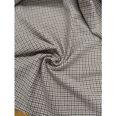 画像8: 生地： ３配色千鳥格子チェックのツイード（生成／オリーブ／茶）