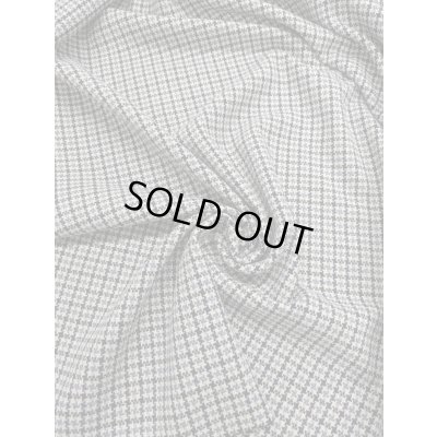 画像6: 生地： ３配色千鳥格子チェックのツイード（生成／グレー／紺）