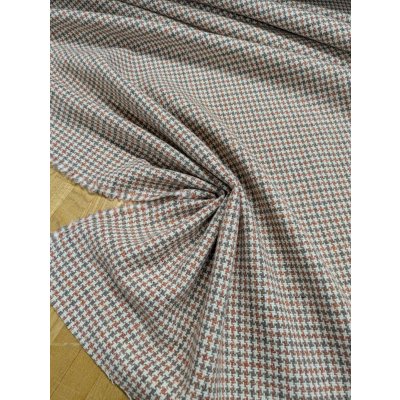 画像6: 生地： ３配色千鳥格子チェックのツイード（生成／ピンク／茶）