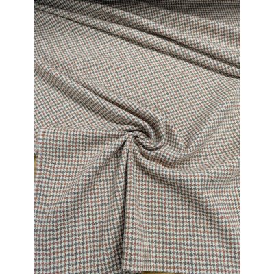 画像7: 生地： ３配色千鳥格子チェックのツイード（生成／ピンク／茶）