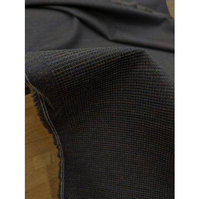 画像4: 生地：ウールポリグラデーション糸入りワッフル織り（黒）