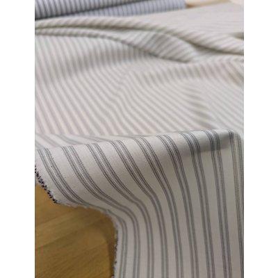 画像4: 生地：ポリウールストライプ（生成／グレー）