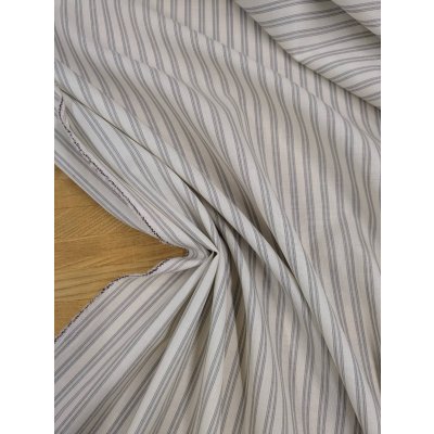 画像5: 生地：ポリウールストライプ（生成／グレー）