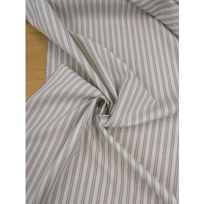画像6: 生地：ポリウールストライプ（生成／グレー）