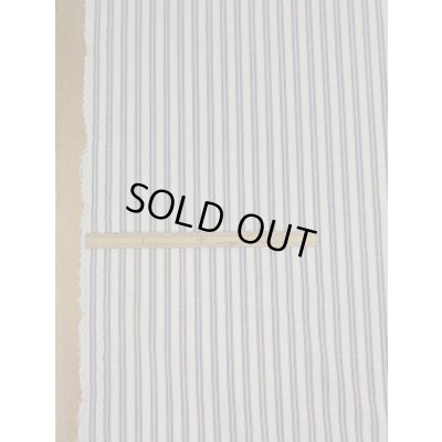 画像1: 生地：ポリウールストライプ（オフ／紺）