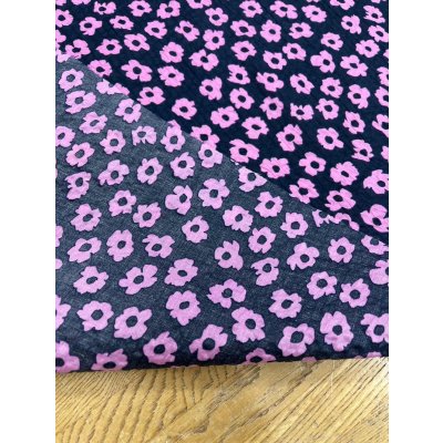 画像3: 生地：綿80ローンミラクルウェーブプリント（紺／ピンク）