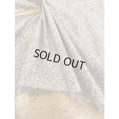 画像4: 生地：綿60ローンタンブラー小花柄プリント（オレンジ系）