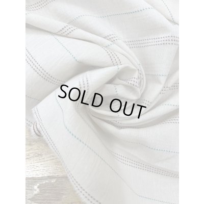 画像6: 生地：綿レーヨンリネンドビーボーダー広巾（ベージュ／茶）