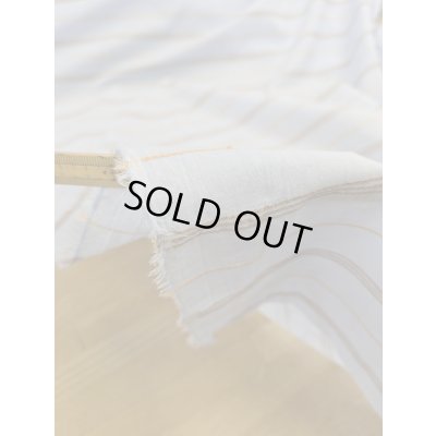 画像4: 生地：綿レーヨンリネンドビーボーダー広巾（水色／黄）