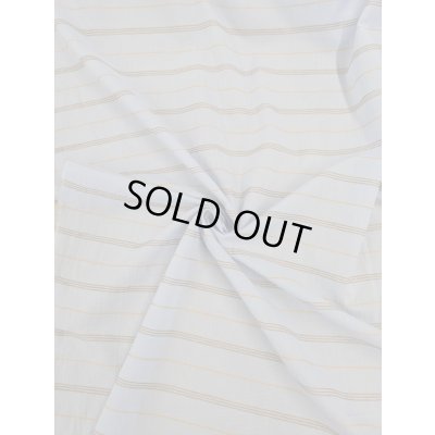 画像6: 生地：綿レーヨンリネンドビーボーダー広巾（水色／黄）