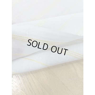 画像4: 生地：綿レーヨンリネンドビーボーダー広巾（ベージュ／黄）