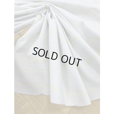 画像5: 生地：綿レーヨンリネンドビーボーダー広巾（ベージュ／黄）