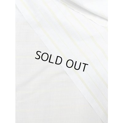 画像7: 生地：綿レーヨンリネンドビーボーダー広巾（ベージュ／黄）