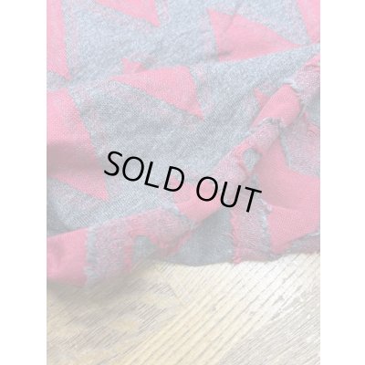 画像4: 生地：綿100％ジグザグ柄ジャガードニット（グレー／ピンク）