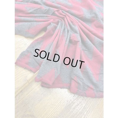 画像5: 生地：綿100％ジグザグ柄ジャガードニット（グレー／ピンク）