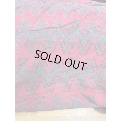 画像7: 生地：綿100％ジグザグ柄ジャガードニット（グレー／ピンク）