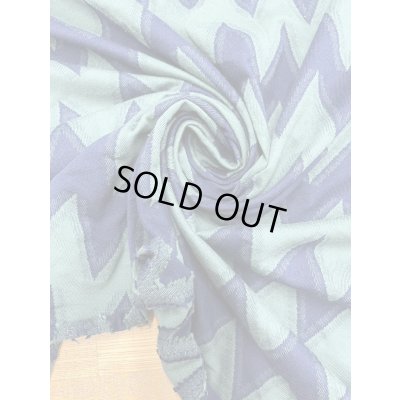 画像6: 生地：綿100％ジグザグ柄ジャガードニット（グリーン／ネイビー）