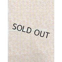 生地：綿100％小花柄・格子・ガーデン柄プリント（オレンジ）