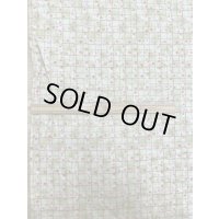 生地：綿100％小花柄・格子・ガーデン柄プリント（グリーン）