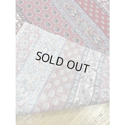 画像3: 生地：綿100％ソレイアード風パッチストライププリント（赤系）