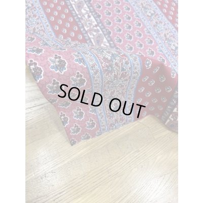 画像5: 生地：綿100％ソレイアード風パッチストライププリント（赤系）