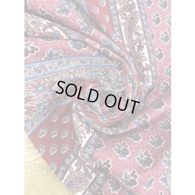 画像6: 生地：綿100％ソレイアード風パッチストライププリント（赤系）