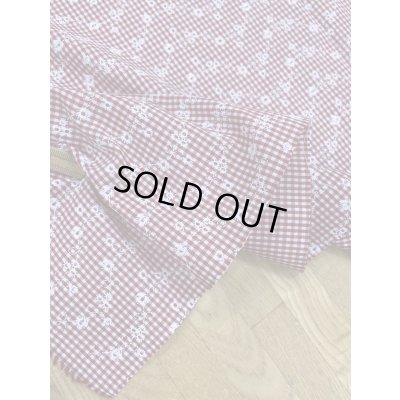 画像5: 生地：綿50％ポリエステル50％発砲プリントギンガムチェック（赤）