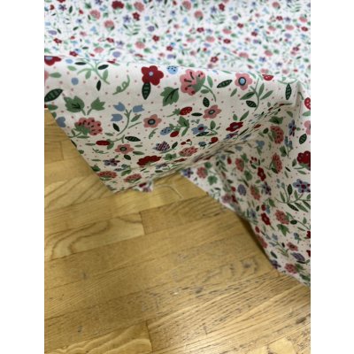 画像8: 生地：綿100％花柄総柄プリント（白地）