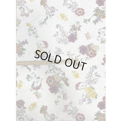 画像2: 生地：綿100％クラシックフラワープリント（クリーム地）