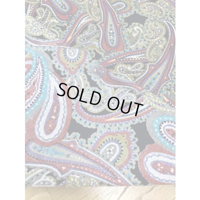 画像3: 生地：綿100％ ペイズリー柄プリント（黒地）