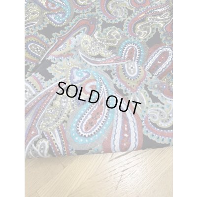 画像6: 生地：綿100％ ペイズリー柄プリント（黒地）